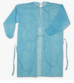 Surgeon Disposable Isolation Gowns, Protective Gown Protection Customized Size Blue Yellow